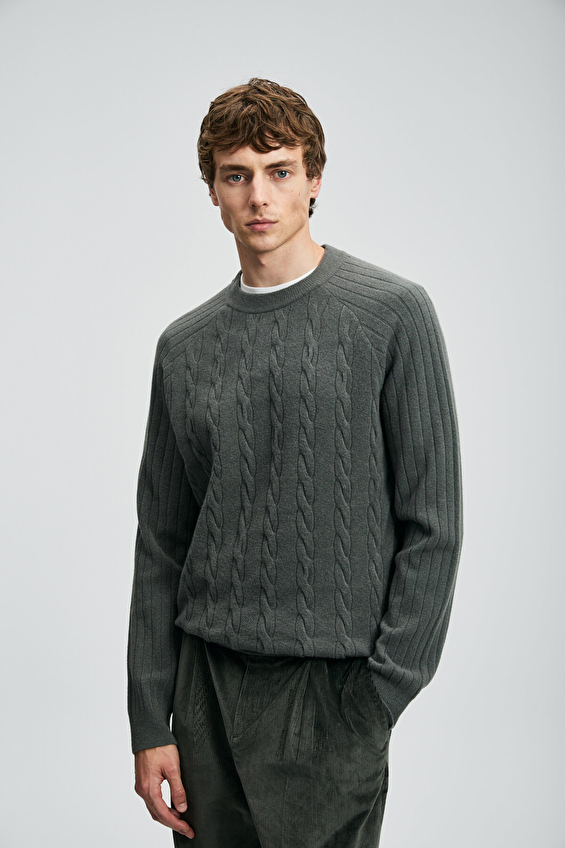 Lufian Erkek Vernes Kazak 112090158 Yeşil Lufian Erkek Vernes Kazak 112090158 Yeşil