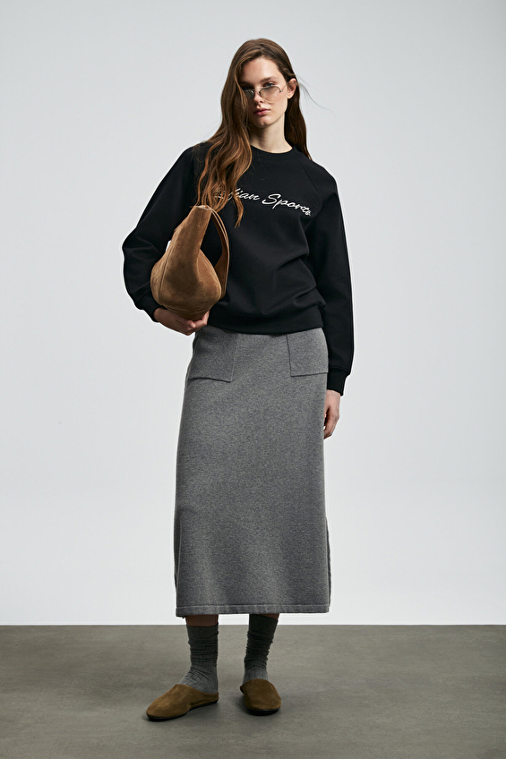 Lufian Kadın Sweatshirt 122030018 Siyah Lufian Kadın Sweatshirt 122030018 Siyah