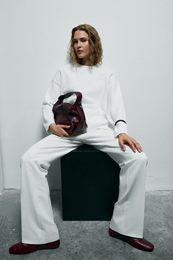 Lufian Kadın Kazak 122090035 Krem Lufian Kadın Kazak 122090035 Krem