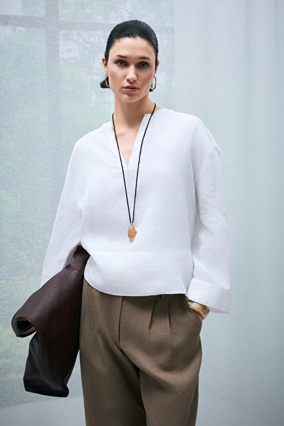 Lufian Kadın Bluz 121280007 Beyaz Lufian Kadın Bluz 121280007 Beyaz