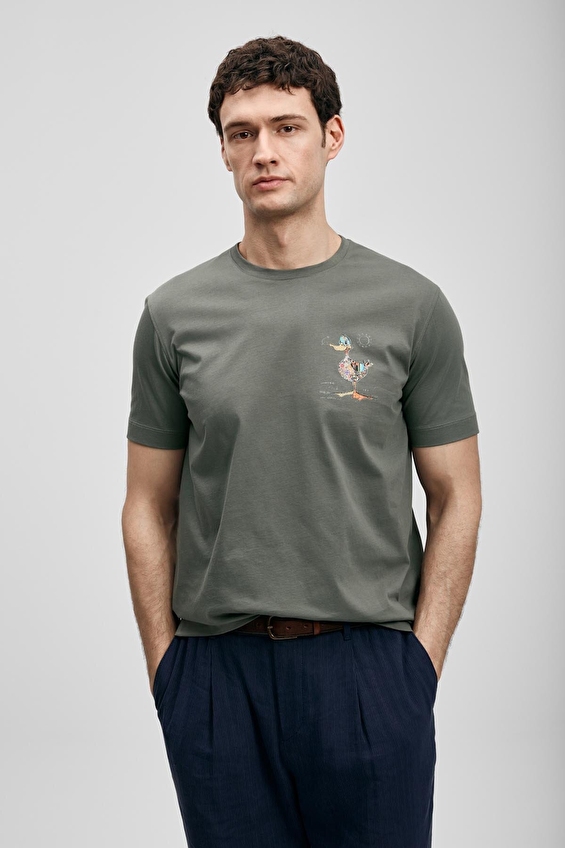 Lufian Erkek Fınx Tişört 111020313 Koyu yeşil Lufian Erkek Fınx Tişört 111020313 Koyu yeşil