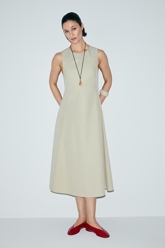 Lufian Kadın Elbise 121290022 Bej Lufian Kadın Elbise 121290022 Bej