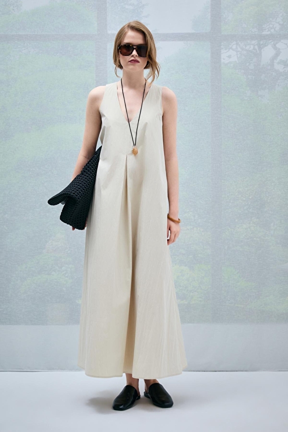 Lufian Kadın Elbise 121290024 Ekru Lufian Kadın Elbise 121290024 Ekru