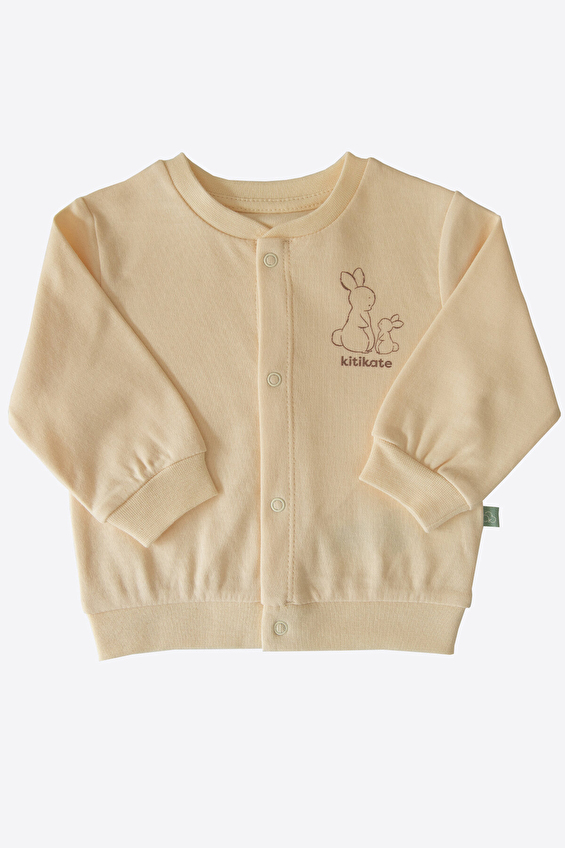 Kitikate Bebek Organik New Basic Hırka S05963 Krem Kitikate Bebek Organik New Basic Hırka S05963 Krem