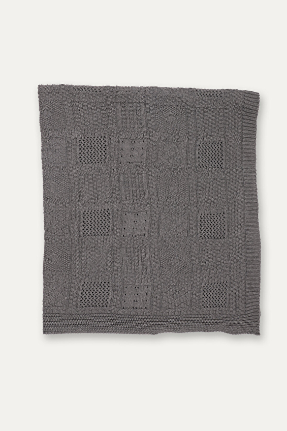 Kitikate Bebek Organik Battaniye S22599 Gri