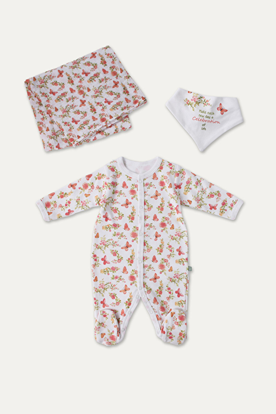 Kitikate Bebek Organik Takım 3'lü S43569 Pembe Kitikate Bebek Organik Takım 3'lü S43569 Pembe