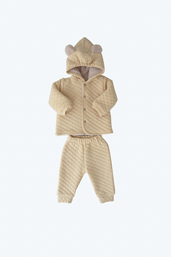 Kitikate Bebek Organik Takım S45303 Bej Kitikate Bebek Organik Takım S45303 Bej