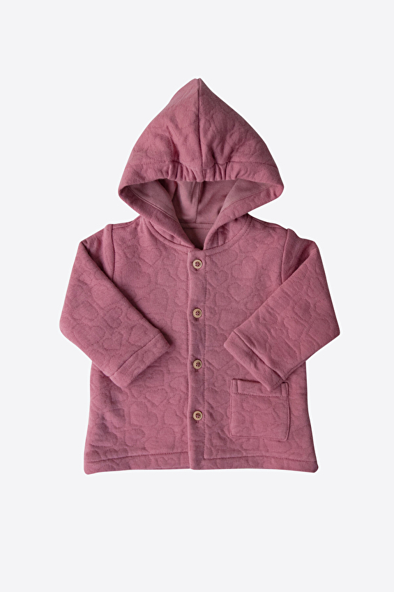Kitikate Bebek Organik Livon Hırka S54039 Pembe Kitikate Bebek Organik Livon Hırka S54039 Pembe