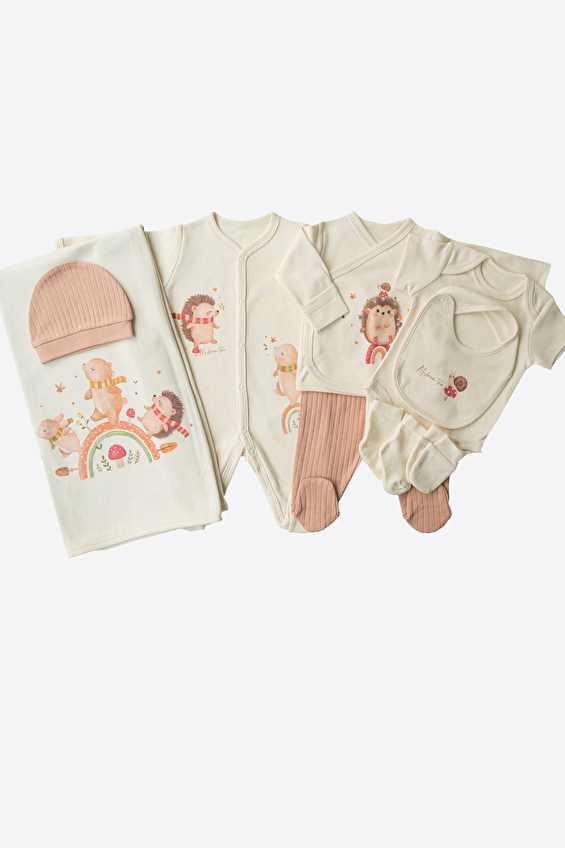 Kitikate Bebek Organik Set 10'lu S58143 Krem Kitikate Bebek Organik Set 10'lu S58143 Krem