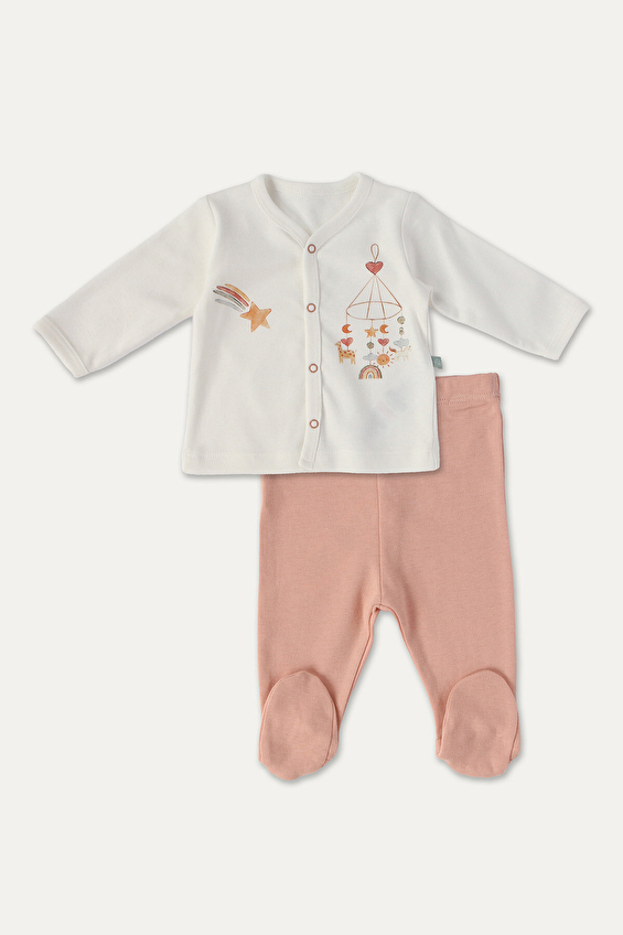 Kitikate Bebek Organik Takım S59140 Ekru Kitikate Bebek Organik Takım S59140 Ekru