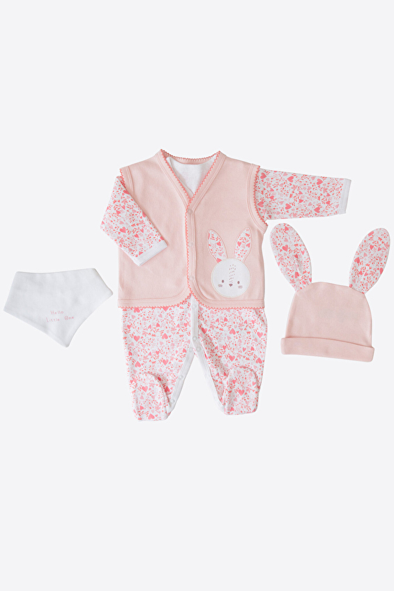 Kitikate Bebek Organik Set 4'lü S60097 Pembe Kitikate Bebek Organik Set 4'lü S60097 Pembe