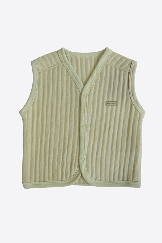 Kitikate Bebek Organik Moı Yelek S60288 Yeşil Kitikate Bebek Organik Moı Yelek S60288 Yeşil