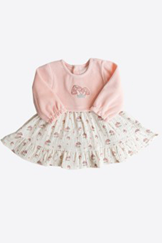 Kitikate Bebek Organik Adelına Elbise S60394 Pembe