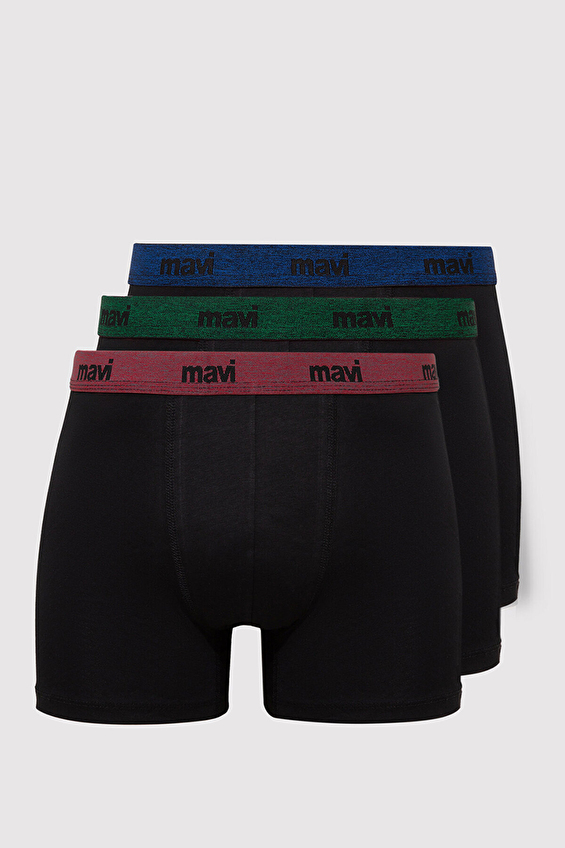 Mavi Erkek 3'lü Boxer M0911408 85585005 Siyah Mavi Erkek 3'lü Boxer M0911408 85585005 Siyah