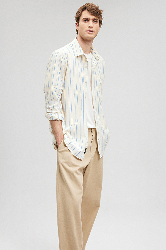 Mavi Erkek Gömlek M0210835 70719 Bej/lacivert Mavi Erkek Gömlek M0210835 70719 Bej/lacivert