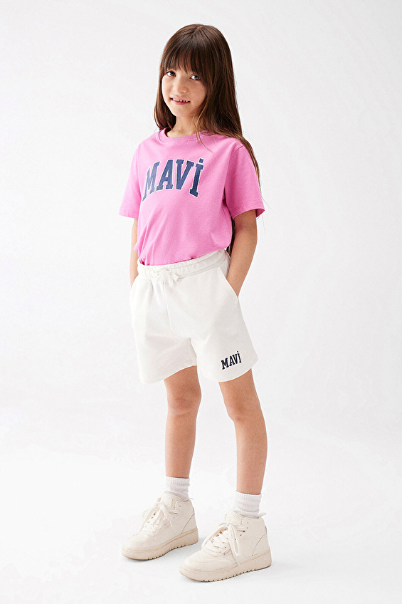 Mavi Kız Çocuk Şort M7410002-70057 Mavi Kız Çocuk Şort M7410002-70057