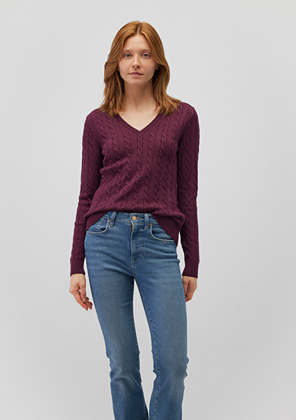 Mavi Kadın Kazak M1710340 87830 Mor Mavi Kadın Kazak M1710340 87830 Mor