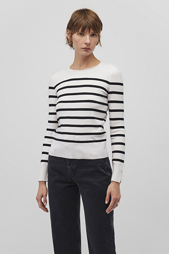 Mavi Kadın Kazak M1710545 85407 Siyah Mavi Kadın Kazak M1710545 85407 Siyah