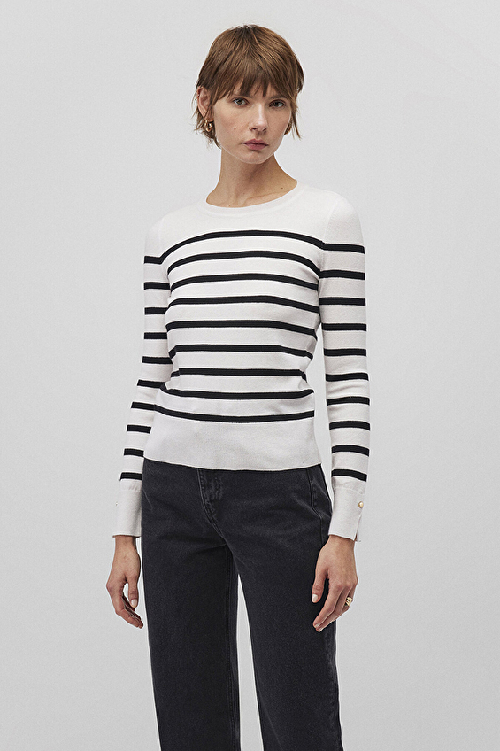 Mavi Kadın Kazak M1710545 85407 Siyah Mavi Kadın Kazak M1710545 85407 Siyah