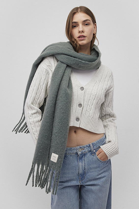 Mavi Kadın Atkı M1912807 Yeşil Mavi Kadın Atkı M1912807 Yeşil