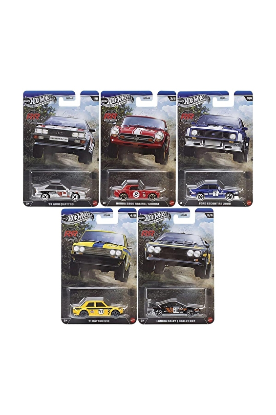 Hot Wheels Silver Series Rally Racers GDG44-977R 5'li Set Hot Wheels Silver Series Rally Racers GDG44-977R 5'li Set