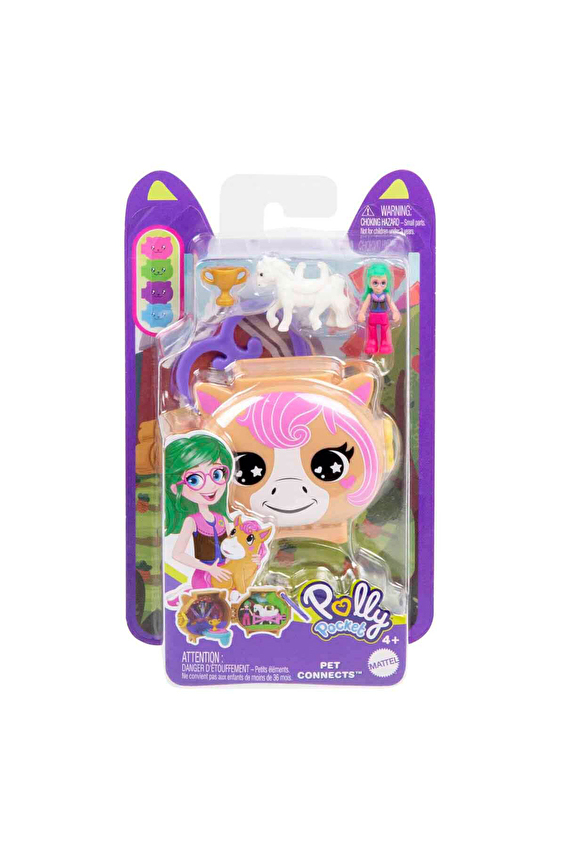 Polly Pocket Sevimli Hayvanlar Kompakt Oyun Seti GYV99-HXX22 Polly Pocket Sevimli Hayvanlar Kompakt Oyun Seti GYV99-HXX22