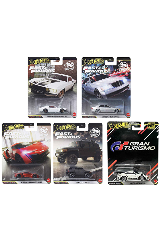 Hot Wheels Premium 5'li Set