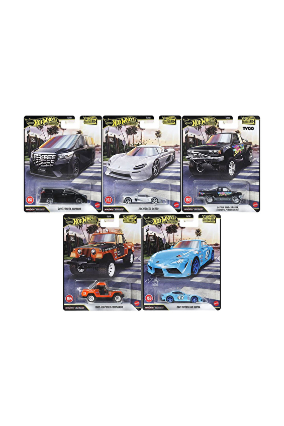 Hot Wheels Premium Boulevard GJT68-978H 5'li Set