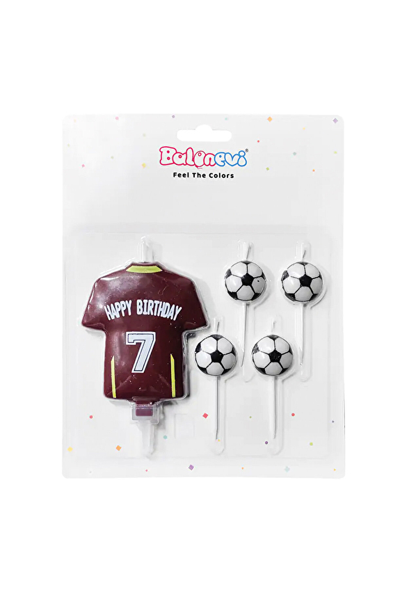 Balonevi Futbol Temalı Mum Seti