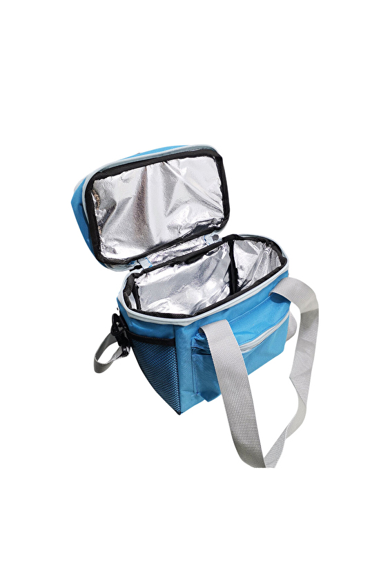 Leva House Lüks Katlı Cepli Termos Çanta 16L Mavi Leva House Lüks Katlı Cepli Termos Çanta 16L Mavi