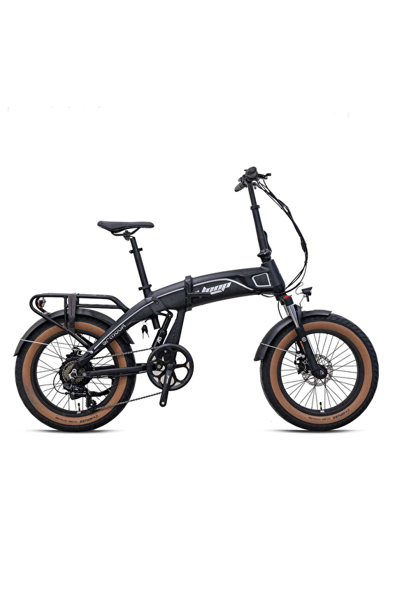 Loop Elektrikli Bisiklet ARMOUR - 20J - Katlanır (FAT Bike) - 7 Vites - H.Disc - Elektrikli - Mat Gri / Gri