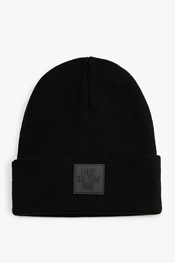 Koton Erkek Bere 5WAM50002AA Siyah Koton Erkek Bere 5WAM50002AA Siyah