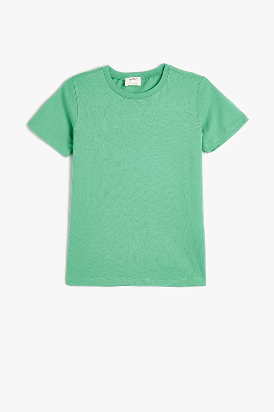 Koton Erkek Çocuk Tişört 5SKB10020TK Yeşil Koton Erkek Çocuk Tişört 5SKB10020TK Yeşil