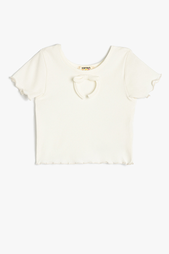 Koton Kız Çocuk Tişört 5SKG10079AK Beyaz Koton Kız Çocuk Tişört 5SKG10079AK Beyaz