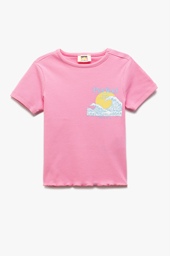 Koton Kız Çocuk Tişört 5SKG10114AK Pembe Koton Kız Çocuk Tişört 5SKG10114AK Pembe