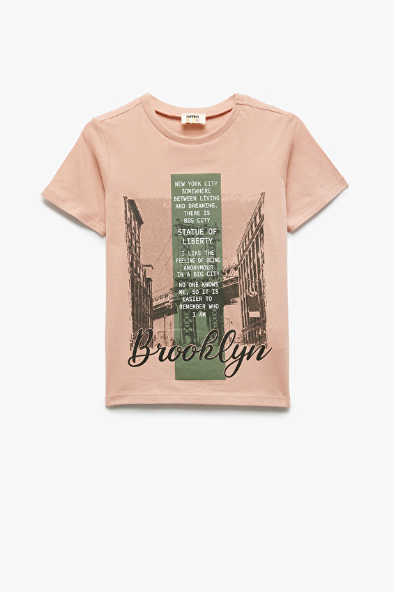 Koton Erkek Çocuk Tişört 5SKB10157TK Pembe Koton Erkek Çocuk Tişört 5SKB10157TK Pembe