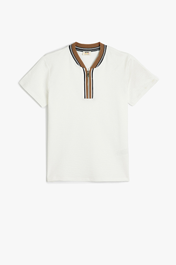 Koton Erkek Çocuk Tişört 5SKB10006TK Beyaz Koton Erkek Çocuk Tişört 5SKB10006TK Beyaz