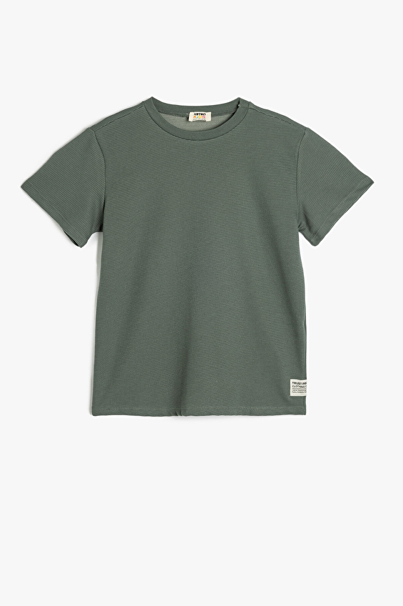 Koton Erkek Çocuk Tişört 5SKB10010TK Yeşil Koton Erkek Çocuk Tişört 5SKB10010TK Yeşil