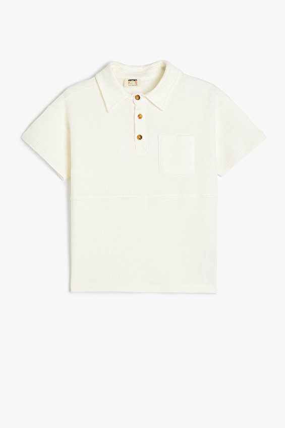 Koton Erkek Çocuk Tişört 5SKB10034TK Ekru Koton Erkek Çocuk Tişört 5SKB10034TK Ekru