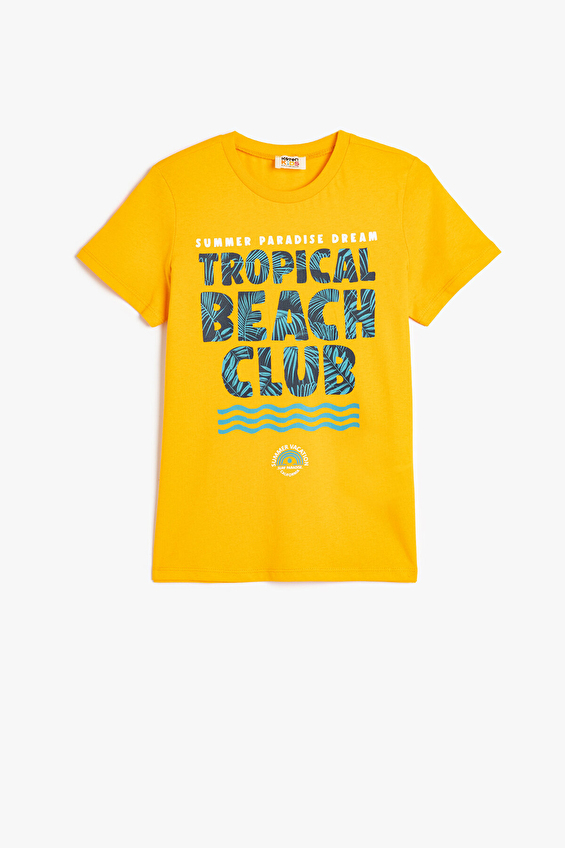 Koton Regular Fit Bisiklet Yaka Erkek Çocuk Tişört 5SKB10104TK Turuncu Koton Regular Fit Bisiklet Yaka Erkek Çocuk Tişört 5SKB10104TK Turuncu