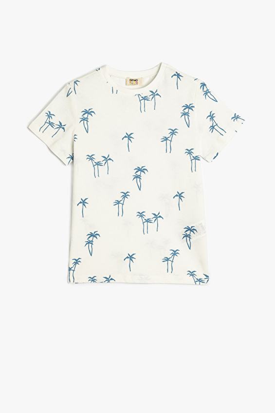 Koton Erkek Çocuk Tişört 5SKB10109TK Ekru Koton Erkek Çocuk Tişört 5SKB10109TK Ekru