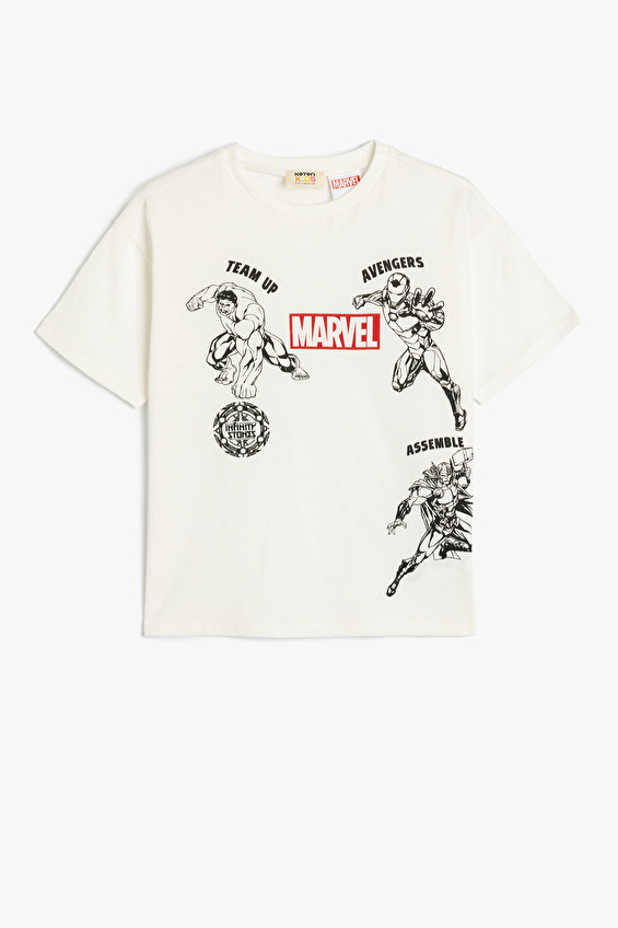 Koton Erkek Çocuk Tişört 5SKB10182TK Beyaz Koton Erkek Çocuk Tişört 5SKB10182TK Beyaz