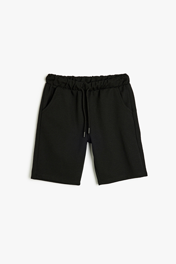 Koton Erkek Çocuk Şort 5SKB40015TK Siyah Koton Erkek Çocuk Şort 5SKB40015TK Siyah