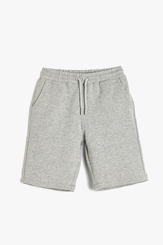 Koton Regular Fit Normal Paça Erkek Çocuk Şort 5SKB40022TK Gri Koton Regular Fit Normal Paça Erkek Çocuk Şort 5SKB40022TK Gri