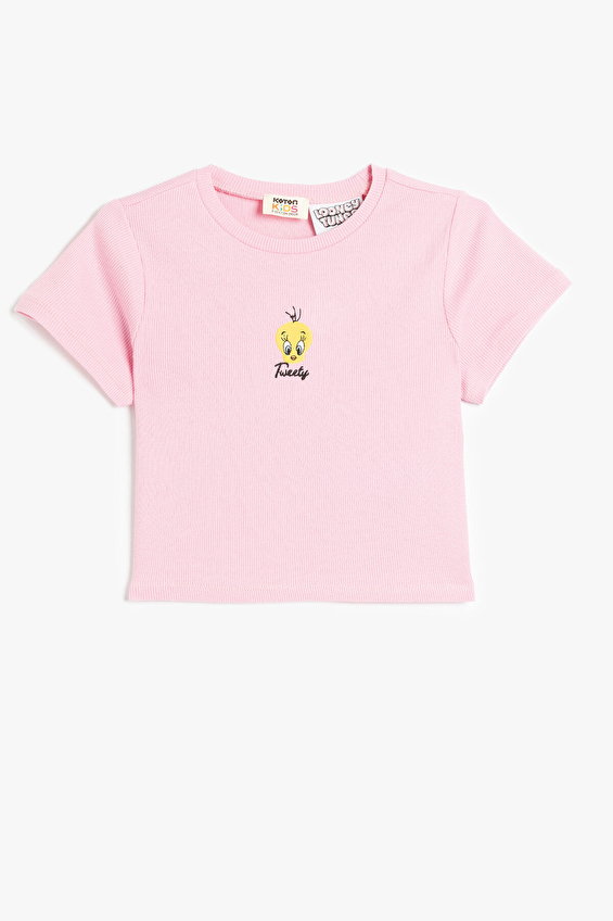 Koton Regular Fit Bisiklet Yaka Kız Çocuk Tişört 5SKG10099AK Pembe Koton Regular Fit Bisiklet Yaka Kız Çocuk Tişört 5SKG10099AK Pembe