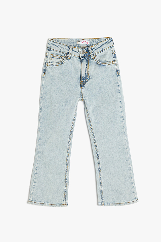 Koton Slim Fit Normal Paça Kız Çocuk Kot Pantolon 5SKG40062AD Indıgo Koton Slim Fit Normal Paça Kız Çocuk Kot Pantolon 5SKG40062AD Indıgo