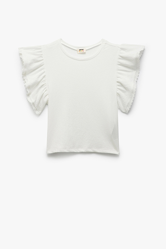 Koton Kız Çocuk Bluz 5SKG60012AK Beyaz Koton Kız Çocuk Bluz 5SKG60012AK Beyaz