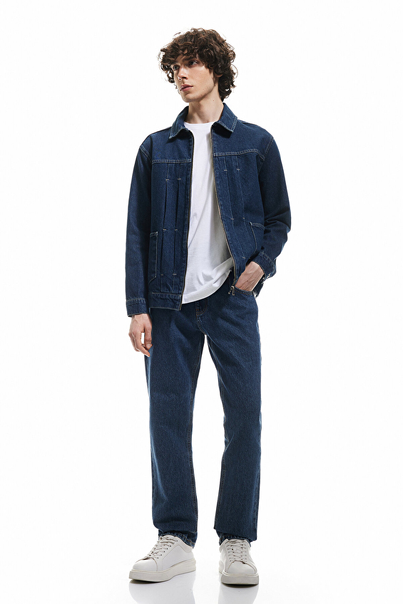 Koton Slim Fit Erkek Pantolon 5SAM40018ND Koyu mavi Koton Slim Fit Erkek Pantolon 5SAM40018ND Koyu mavi