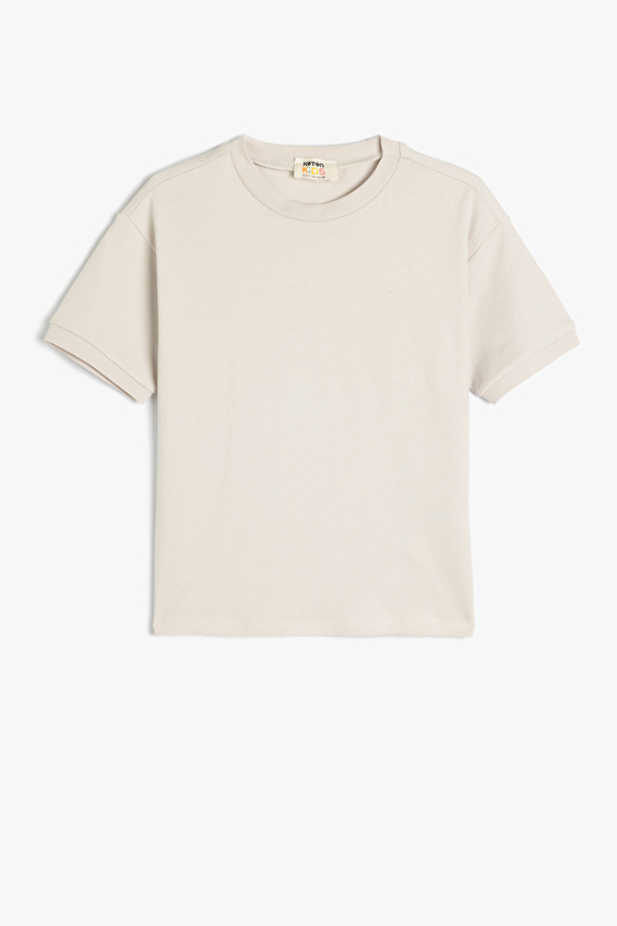 Koton Erkek Çocuk Tişört 5SKB10003TK Gri Koton Erkek Çocuk Tişört 5SKB10003TK Gri