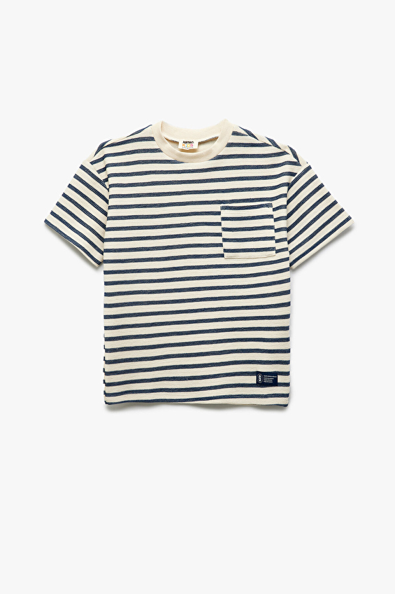 Koton Erkek Çocuk Tişört 5SKB10035TK Ekru Koton Erkek Çocuk Tişört 5SKB10035TK Ekru